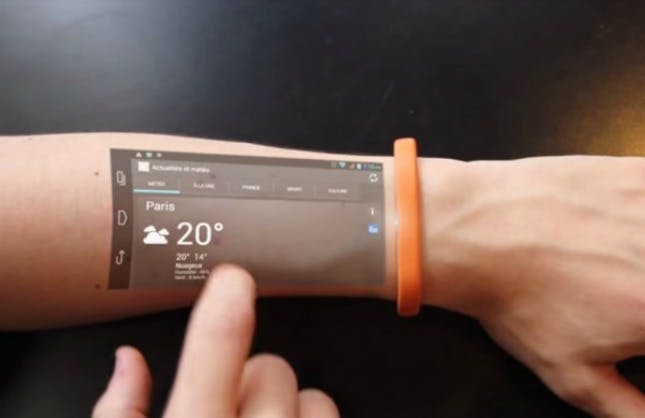 Cicret : un bracelet qui transforme votre peau en écran tactile